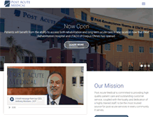 Tablet Screenshot of postacutemedical.com